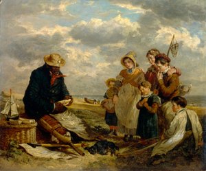 黒人の船大工 1850年頃（油彩・パネル） 作： William Parrott