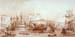 ロンドン塔（ロンドン、ステップニー）1840年頃 作： William Parrott
