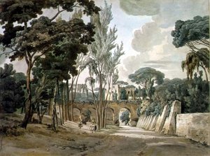 カポディキーノ近くの古代の水路、ナポリ、1780-1782 作： William Pars