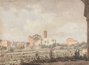 Templo de Vênus e Roma visto do Coliseu