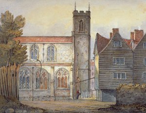 ロンドン、ステップニーの塔のそばにあるセント・キャサリン教会、1815年 作： William Pearson