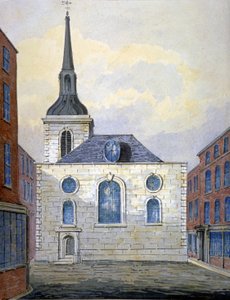 セント メアリー アプチャーチ教会、ロンドン市、c1815