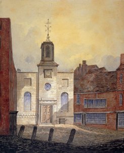 ホーリートリニティ教会の眺め、マイノリーズ、シティ・オブ・ロンドン、1810年