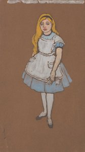 アリス（『アリス・イン・ワンダーランド』の衣装デザイン、1915年） 作： ウィリアム・ペンハロウ・ヘンダーソン