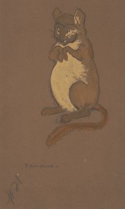 不思議の国のアリス」のヤマネの衣装デザイン（1915年