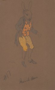 三月ウサギの衣装デザイン（『アリス・イン・ワンダーランド』より） 1915年