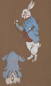 アリス・イン・ワンダーランド』の白ウサギの衣装デザイン、1915年、1915年。