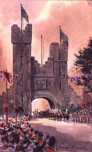ダブリン周辺のクイーン・ヴィクトリア・パレード 作： William Percy French