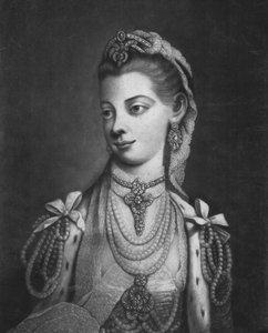 彼女の最も優れた陛下、イギリスのシャーロット女王、1762 作： William Pether