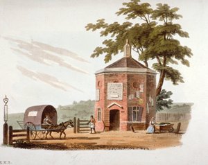 1812年、ロンドン、タイバーンのターンパイク 作： William Pickett
