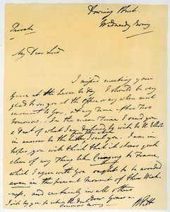 ウィリアムピットザヤンガーからの手紙、1790年10月。 作： William Pitt