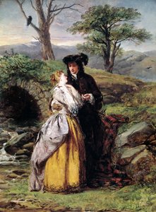 ガエタノ・ドニゼッティのオペラをモチーフにしたランメルモールの婚約者（絵画 作： William Powell Frith