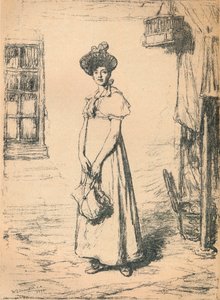 若い主婦の研究、c1878。 作： William Quiller Orchardson