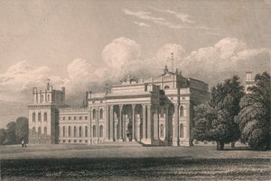 ブレナム、サウスイーストビュー、オックスフォードシャー、1831年。 作： William Radclyffe