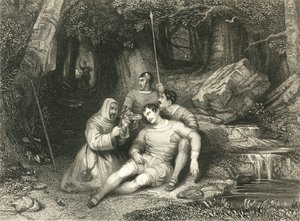 「ルウェリンの死」、c1836