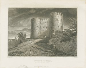ダドリー城-キープ：彫刻、nd [c1828] 作： William Radclyffe