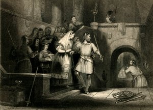 「モンゴメリー城からのデバーグ伯爵夫人の救出」、1836年 作： William Radclyffe
