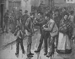 プレストンストライキ、c1890のシーン 作： William Rainey