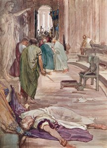 The Murder of Caesar」（カラーリトグラフ 作： William Rainey