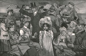 戴冠式行列を見に来た、1902。 作： William Ralston