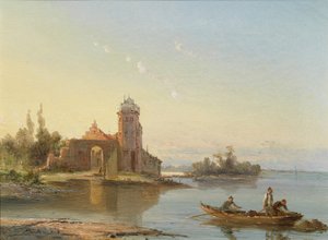 メデンブルック、ザイダーゼー、オランダ、1863 作： William Raymond Dommerson