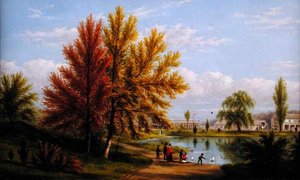 アッパーレイク、セントラルパーク、ニューヨーク市 作： William Rickarby Miller