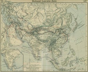 中世商業アジア。 歴史アトラスから 作： William Robert Shepherd