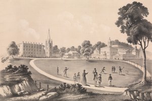 セント ジョンズ カレッジ フォーダム、ニューヨーク、1846-51 年。 作： William Rodrigue