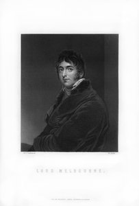 ウィリアムラム、第2子爵メルボルン、イギリスホイッグ党の政治家および首相、1893年。 作： William Roffe