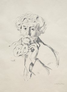 エドモンド・ド・ゴンクール 作： William Rothenstein