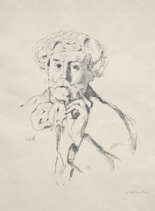 エドモンドドゴンクール、1897年。 作： William Rothenstein