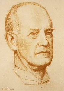 ジョン・ゴールズワージー OM 作： William Rothenstein