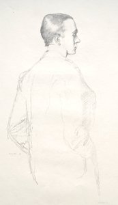 マックス・ビアボーム、1898年。 作： William Rothenstein