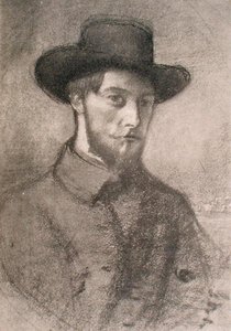 アウグストゥス ジョン (1879-1961) の肖像 (リソ) 作： William Rothenstein
