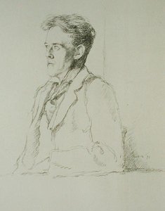 ヒレール・ベロックの肖像 (1870-1953) 作： William Rothenstein