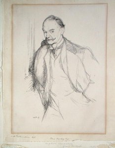 トーマス・ハーディの肖像 (1840-1928) 1897 (リソ) 作： William Rothenstein