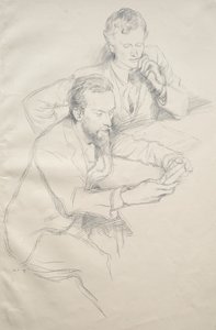 リケッツとシャノン、1897年。 作： William Rothenstein
