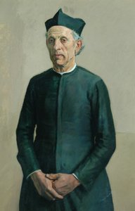 村の司祭（キャンバスに油彩） 作： William Rothenstein