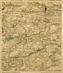 ローランド スコットランドのロイの地図、ウィノック湖を含む 作： William Roy