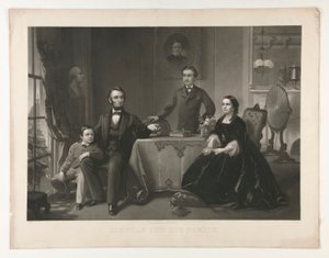 リンカーンと彼の家族 作： William Sartain