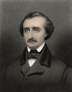 アメリカの作家、エドガー・アラン・ポー（1809-1849）の肖像。 作： William Sartain