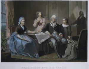 ワシントンとその家族 作： William Sartain