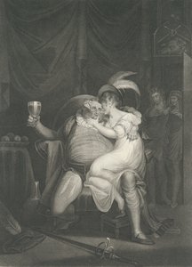 Doll Tearsheet、Falstaff、Henry and Poins Shakespeare、Kin...、初版は 1795 年、再発行は 1852 年。 作： William Satchwell Leney