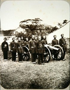 中国人兵士、1875年頃（アルバメンタインプリント） 作： William Saunders
