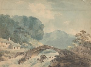 ponte que atravessa o rio 作： William Sawrey Gilpin