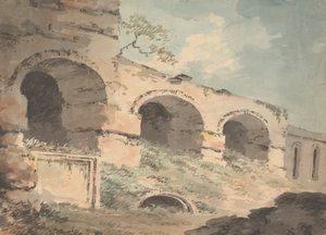 三つのアーチのある廃墟 作： William Sawrey Gilpin