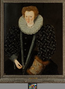 エリザベス・パーマー、c.1564-1633（パネルに油彩） 作： William Segar