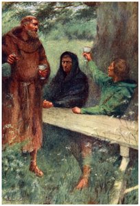 ロビン・フッドと黒い僧侶」1910年   作： William Sewell