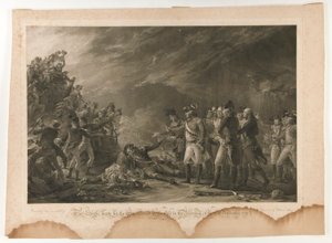 1781 年 11 月 27 日の朝にジブラルタルの守備隊が行った出撃 作： William Sharp