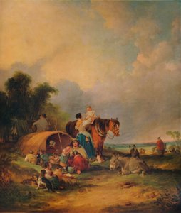 ジプシー野営地、c1788 作： William Shayer